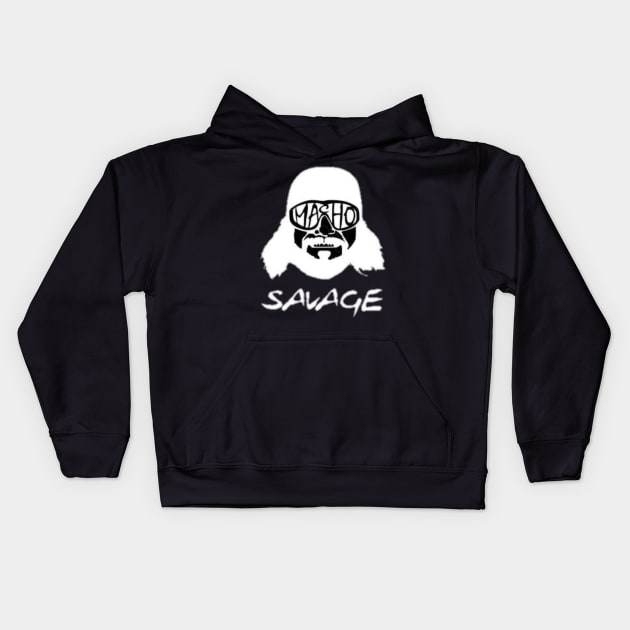 Savage macho Kids Hoodie by panji derel